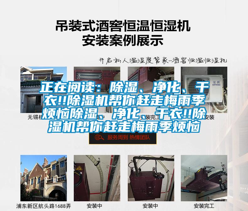 正在閱讀：除濕、凈化、干衣!!除濕機幫你趕走梅雨季煩惱除濕、凈化、干衣!!除濕機幫你趕走梅雨季煩惱