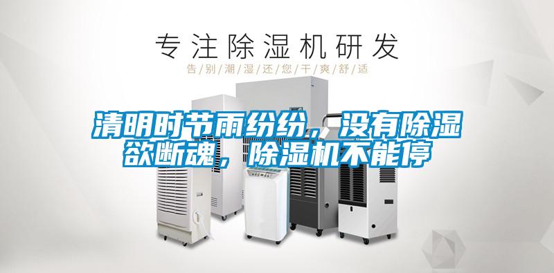清明時(shí)節(jié)雨紛紛，沒有除濕欲斷魂，除濕機(jī)不能停