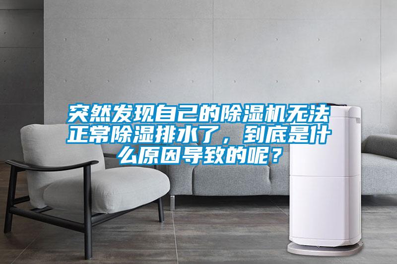 突然發(fā)現(xiàn)自己的除濕機無法正常除濕排水了，到底是什么原因?qū)е碌哪兀?/></p>
<p style=