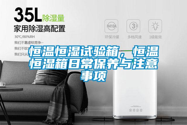 恒溫恒濕試驗(yàn)箱，恒溫恒濕箱日常保養(yǎng)與注意事項(xiàng)