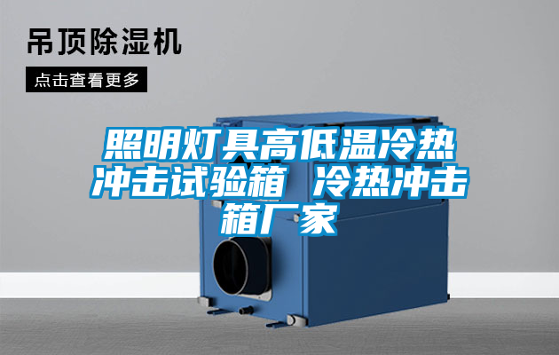 照明燈具高低溫冷熱沖擊試驗箱 冷熱沖擊箱廠家