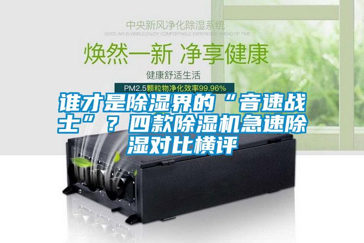 誰才是除濕界的“音速戰(zhàn)士”？四款除濕機急速除濕對比橫評