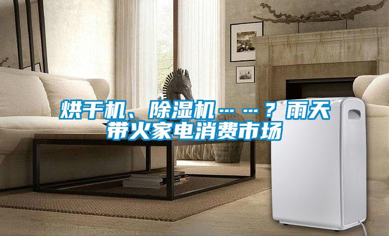烘干機、除濕機……？雨天帶火家電消費市場