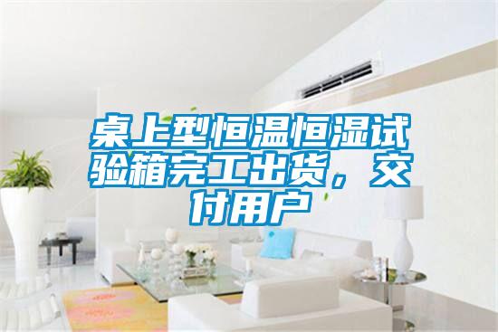 桌上型恒溫恒濕試驗(yàn)箱完工出貨，交付用戶