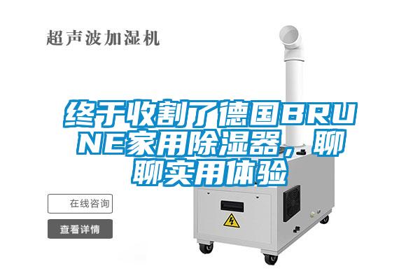 終于收割了德國(guó)BRUNE家用除濕器，聊聊實(shí)用體驗(yàn)