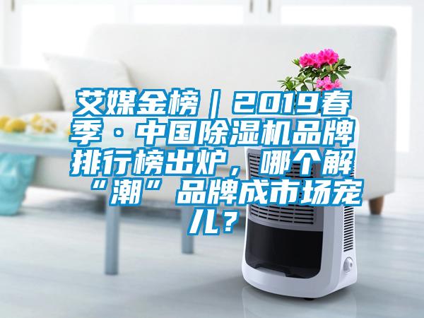 艾媒金榜｜2019春季·中國除濕機品牌排行榜出爐，哪個解“潮”品牌成市場寵兒？