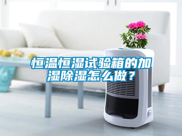 恒溫恒濕試驗箱的加濕除濕怎么做？