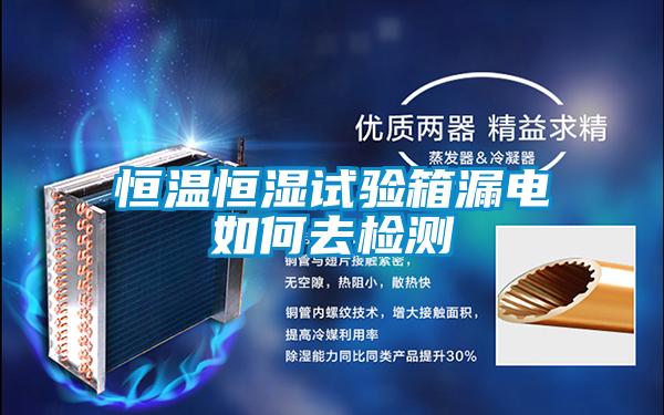 恒溫恒濕試驗(yàn)箱漏電如何去檢測