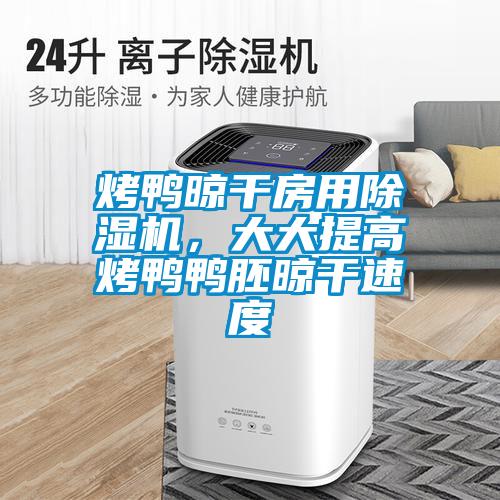 烤鴨晾干房用除濕機，大大提高烤鴨鴨胚晾干速度
