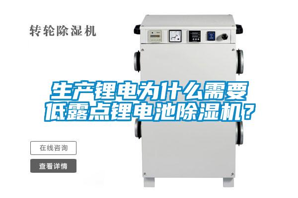 生產(chǎn)鋰電為什么需要低露點(diǎn)鋰電池除濕機(jī)？