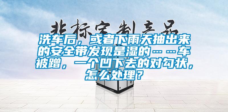 洗車后，或者下雨天抽出來的安全帶發(fā)現(xiàn)是濕的……車被蹭，一個凹下去的對勾狀，怎么處理？