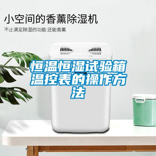 恒溫恒濕試驗(yàn)箱溫控表的操作方法