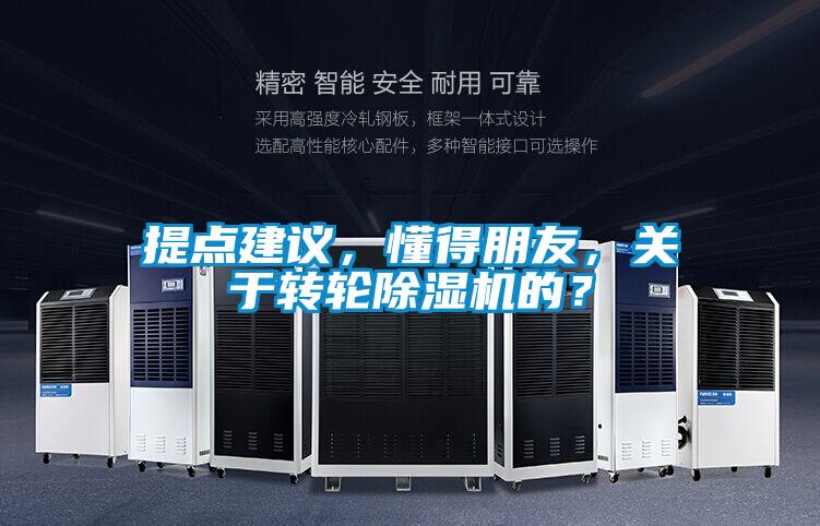 提點(diǎn)建議，懂得朋友，關(guān)于轉(zhuǎn)輪除濕機(jī)的？