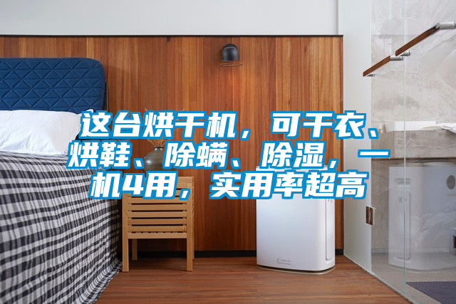 這臺烘干機，可干衣、烘鞋、除螨、除濕，一機4用，實用率超高