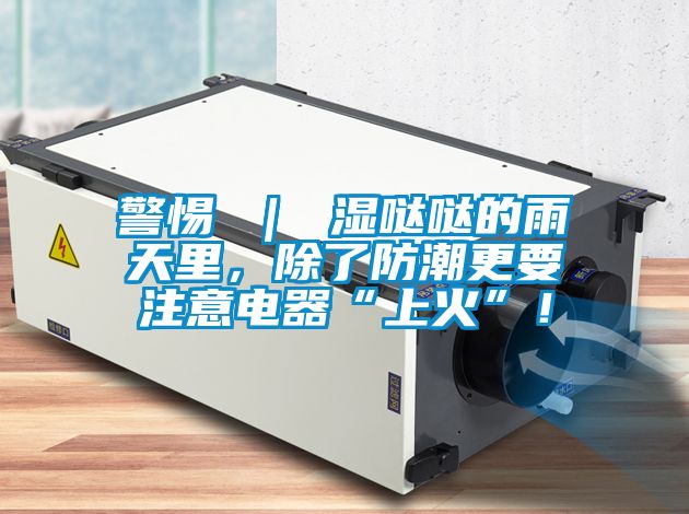 警惕 ｜ 濕噠噠的雨天里，除了防潮更要注意電器“上火”！