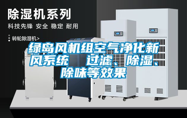 綠島風(fēng)機(jī)組空氣凈化新風(fēng)系統(tǒng)  過濾、除濕、除味等效果