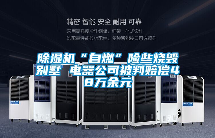 除濕機(jī)“自燃”險(xiǎn)些燒毀別墅 電器公司被判賠償48萬(wàn)余元