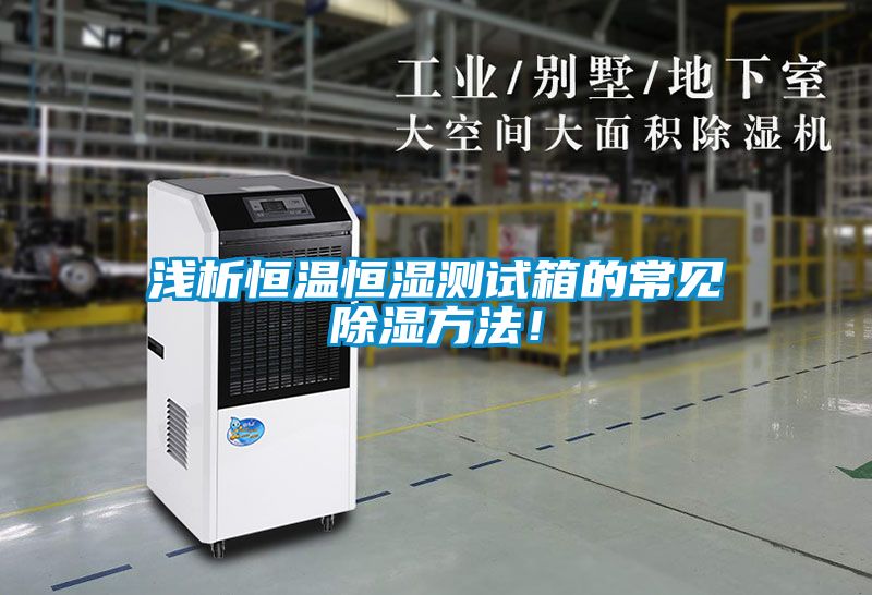 淺析恒溫恒濕測試箱的常見除濕方法！