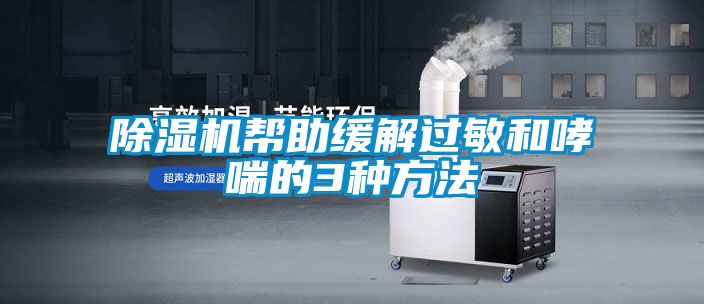 除濕機(jī)幫助緩解過(guò)敏和哮喘的3種方法