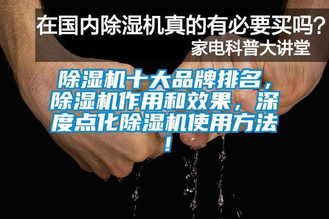 除濕機(jī)十大品牌排名，除濕機(jī)作用和效果，深度點(diǎn)化除濕機(jī)使用方法！