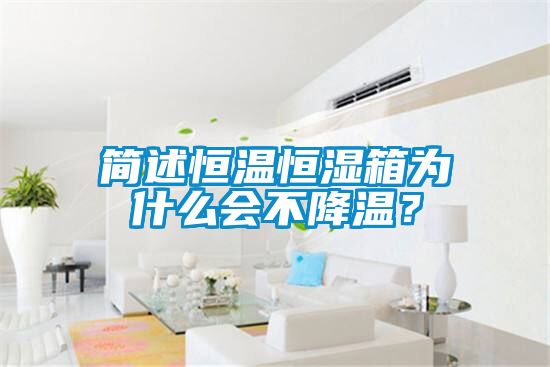 簡(jiǎn)述恒溫恒濕箱為什么會(huì)不降溫？