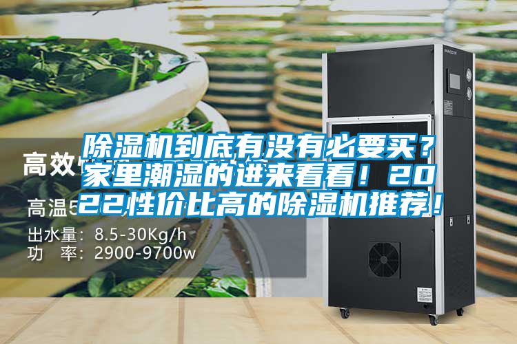 除濕機到底有沒有必要買？家里潮濕的進來看看！2022性價比高的除濕機推薦！