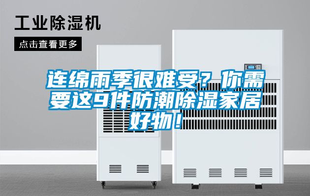 連綿雨季很難受？你需要這9件防潮除濕家居好物！