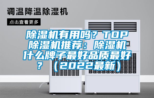 除濕機有用嗎？TOP除濕機推薦：除濕機什么牌子最好品質(zhì)最好？（2022最新）