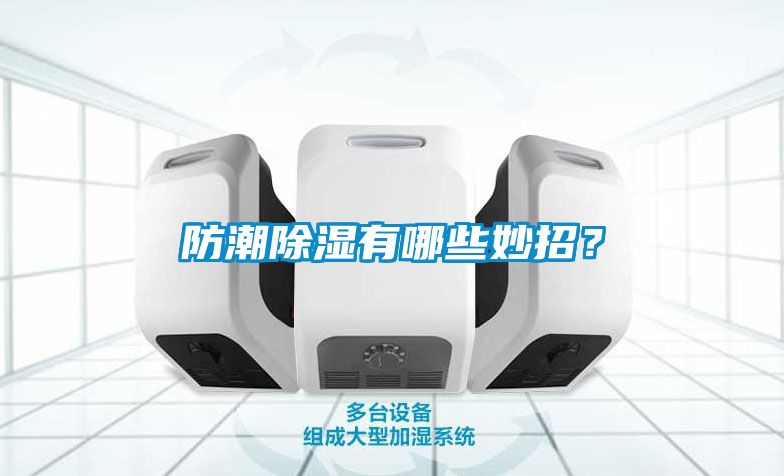 防潮除濕有哪些妙招？
