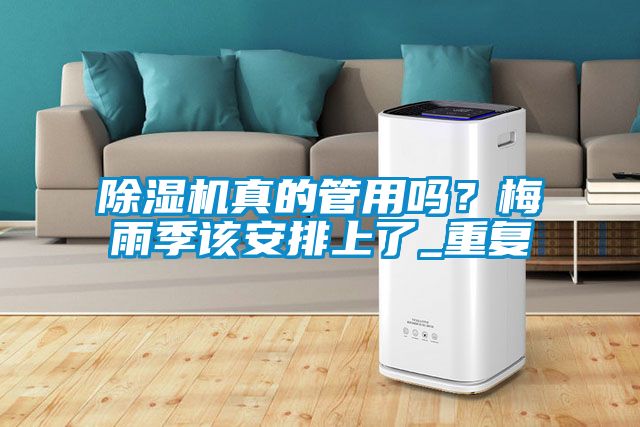 除濕機(jī)真的管用嗎？梅雨季該安排上了_重復(fù)