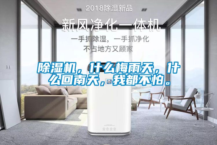 除濕機，什么梅雨天，什么回南天，我都不怕。