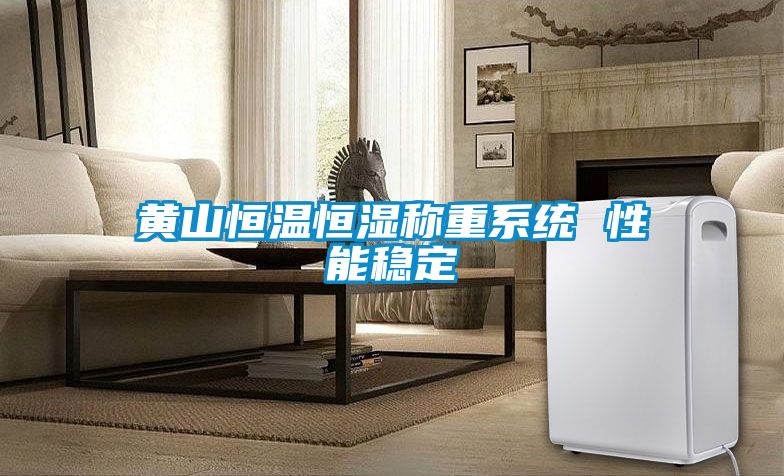 黃山恒溫恒濕稱(chēng)重系統(tǒng) 性能穩(wěn)定
