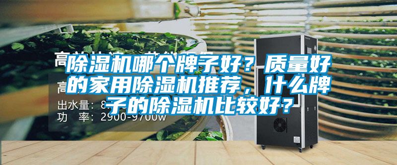 除濕機哪個牌子好？質(zhì)量好的家用除濕機推薦，什么牌子的除濕機比較好？