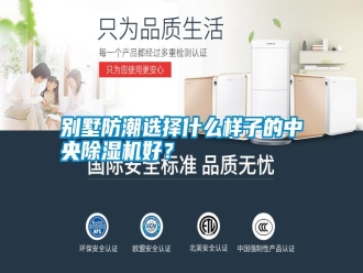 行業(yè)新聞別墅防潮選擇什么樣子的中央除濕機(jī)好？