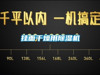 行業(yè)新聞掛面干燥用除濕機(jī)