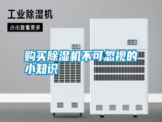 行業(yè)新聞購買除濕機不可忽視的小知識