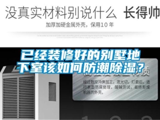 企業(yè)新聞已經(jīng)裝修好的別墅地下室該如何防潮除濕？