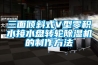 三面傾斜式V型零積水接水盤(pán)轉(zhuǎn)輪除濕機(jī)的制作方法