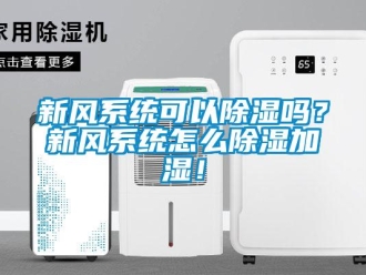 行業(yè)新聞新風(fēng)系統(tǒng)可以除濕嗎？新風(fēng)系統(tǒng)怎么除濕加濕！