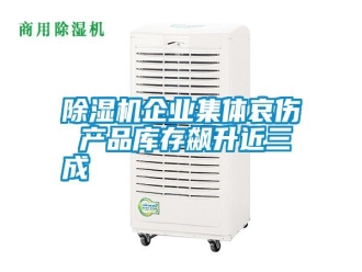 行業(yè)新聞除濕機企業(yè)集體哀傷 產(chǎn)品庫存飆升近三成